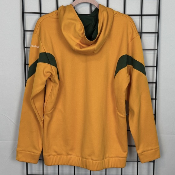 NFL Team Reebok Green Bay Packers Hoodie Youth XL Yellow Pullover Stitched - Picture 7 of 11